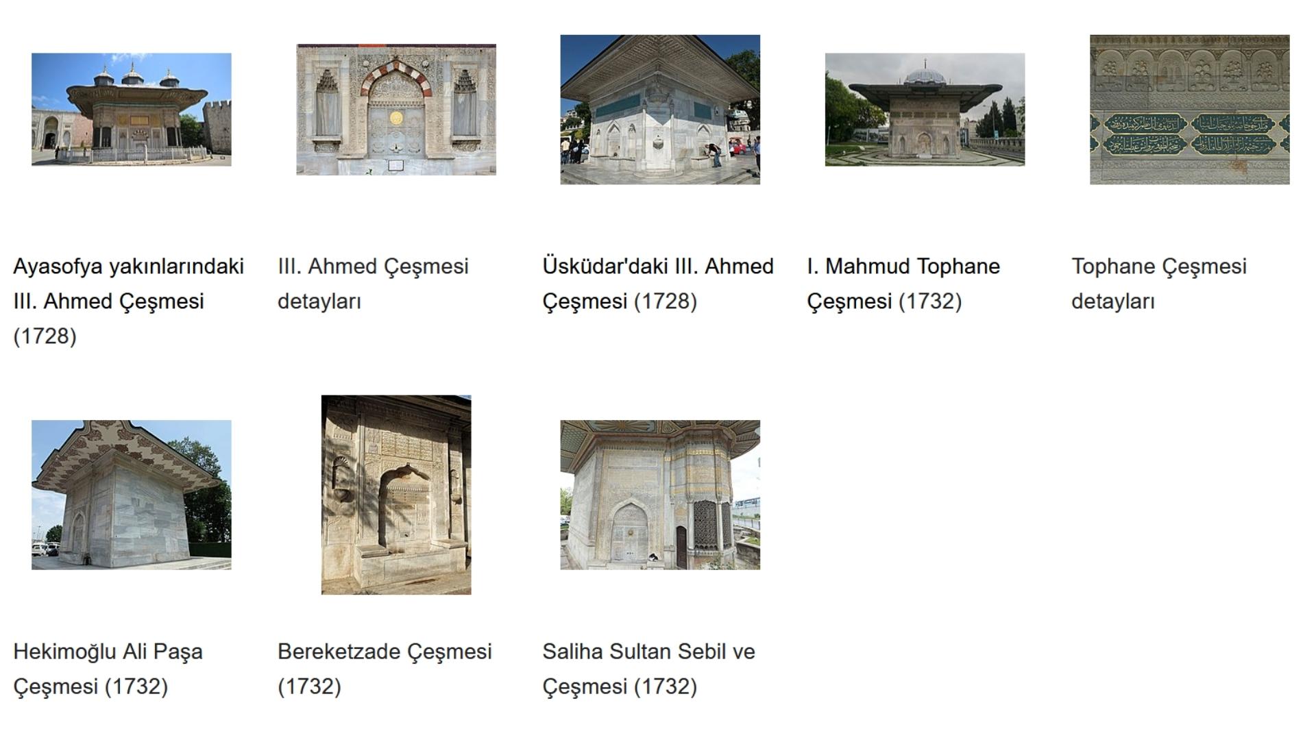 Lale-Devri-Cesmeleri-ve-Sebiller Lale Devri Cesmeleri ve Sebiller