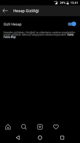 instagram hesap gizleme 3