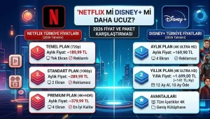 Netflix mi Disney+ mı Daha Ucuz? 2026 Fiyat ve Paket Karşılaştırması